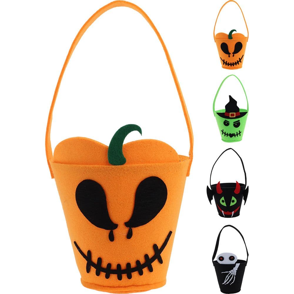 CESTO PARA DOCES HALLOWEEN, BORRACHA EVA. 4 MODELOS.