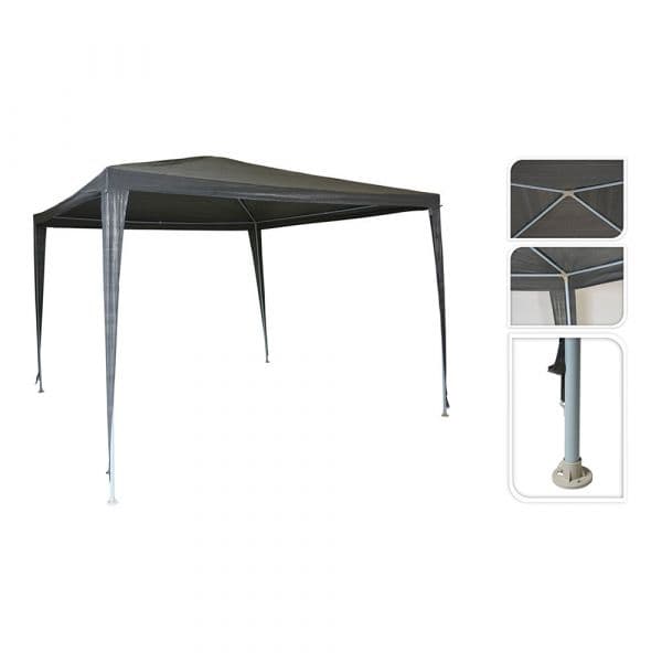 Basics Tenda de Festa 300x300x245cm Cinza Escuro