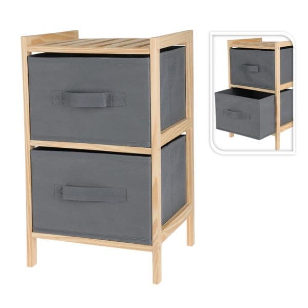 Storage Solutions Cómoda Armário 784630100 27,5 x 25 x 46 cm Preto