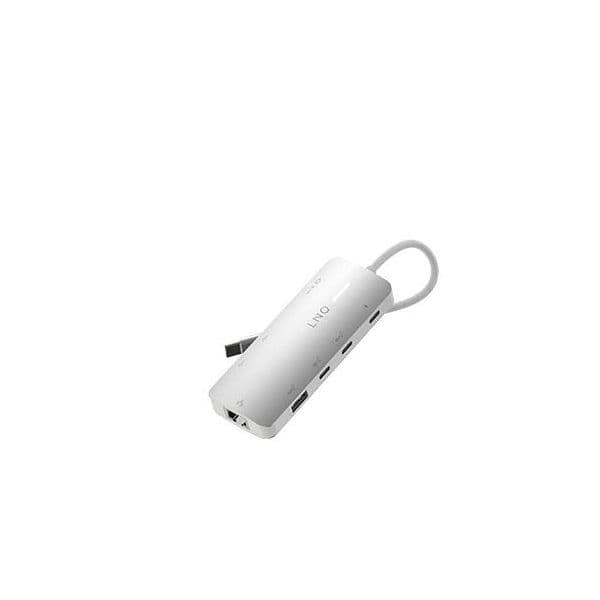 Hub Linq 8 portas 10 Gbps 8K PRO USB-C 140W HDMI 2.1 Ethernet 2.5Gbps