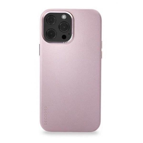 Decoded Capa em Pele com MagSafe para iPhone 13 Pro Max Pink