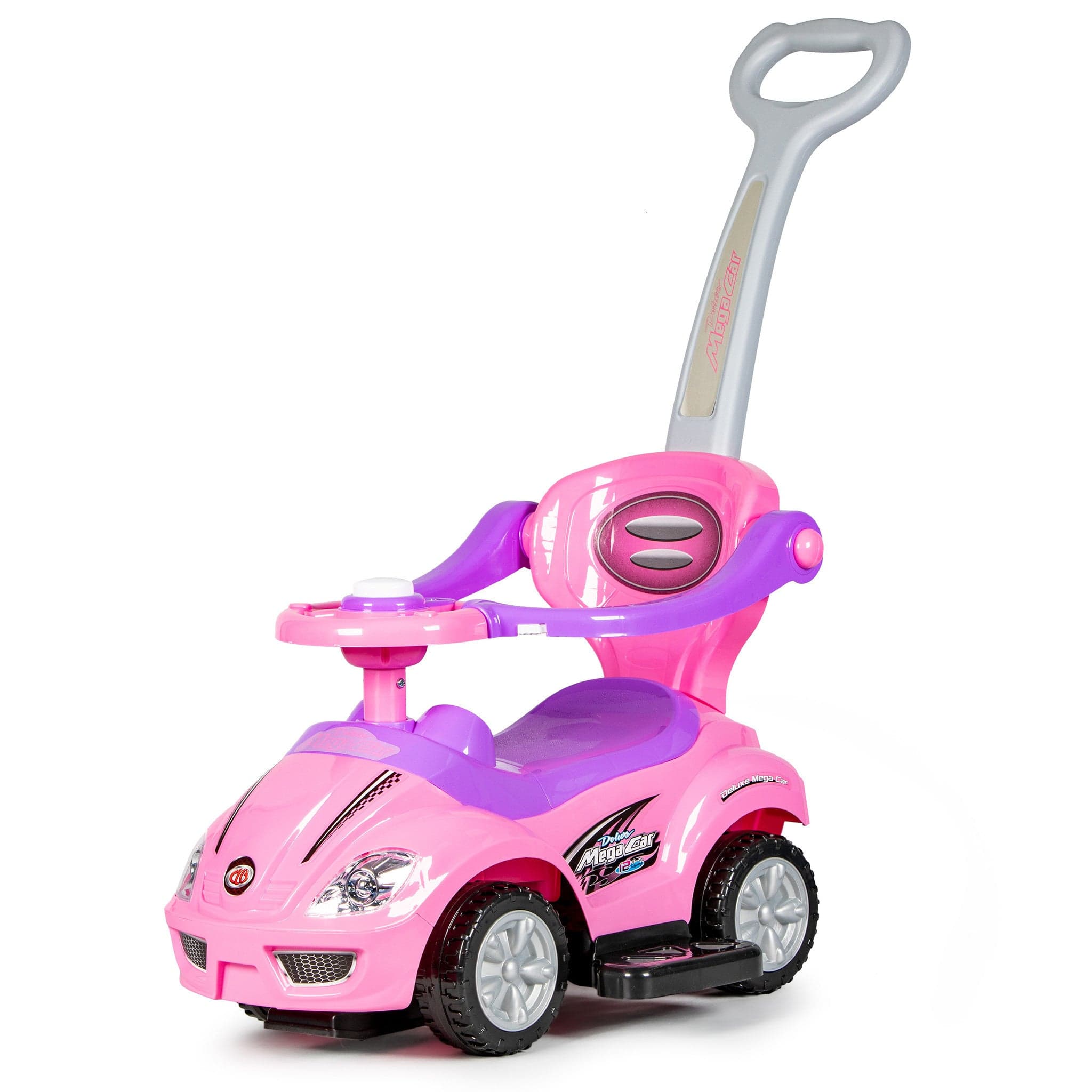 Carrinho andarilho com pega evolutivo 60x43x85 cm rosa claro