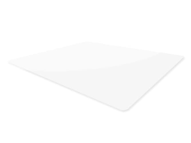 Tapete de proteção de chão 100 x 70 cm para cadeira de escritório branco
