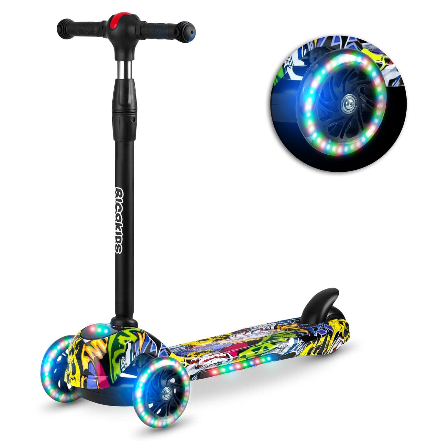 Triciclo infantil com 3 rodas e luz LED até 35 kg