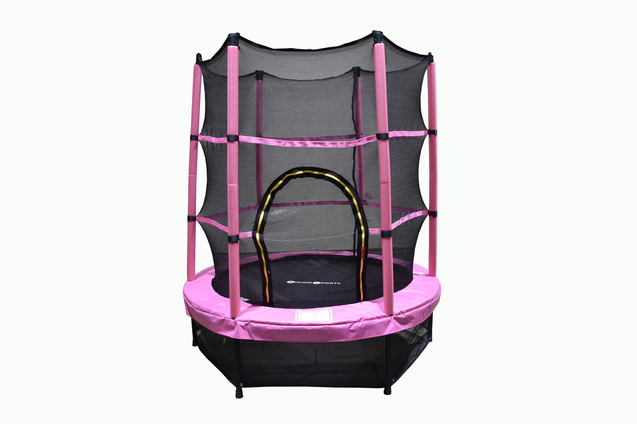 Trampolim 140 cm com rede rosa
