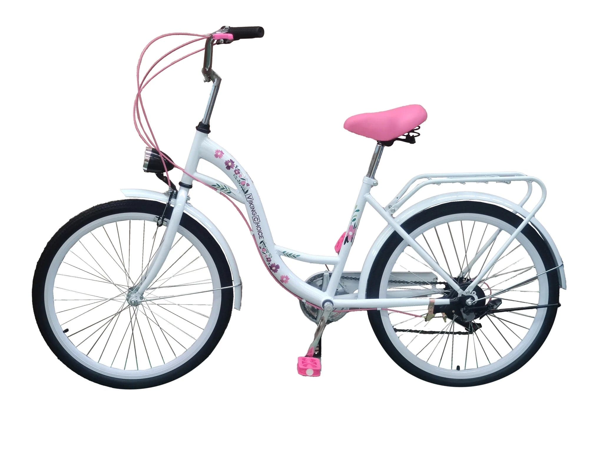 Bicicleta infantil 24 polegadas 6 velocidades branco