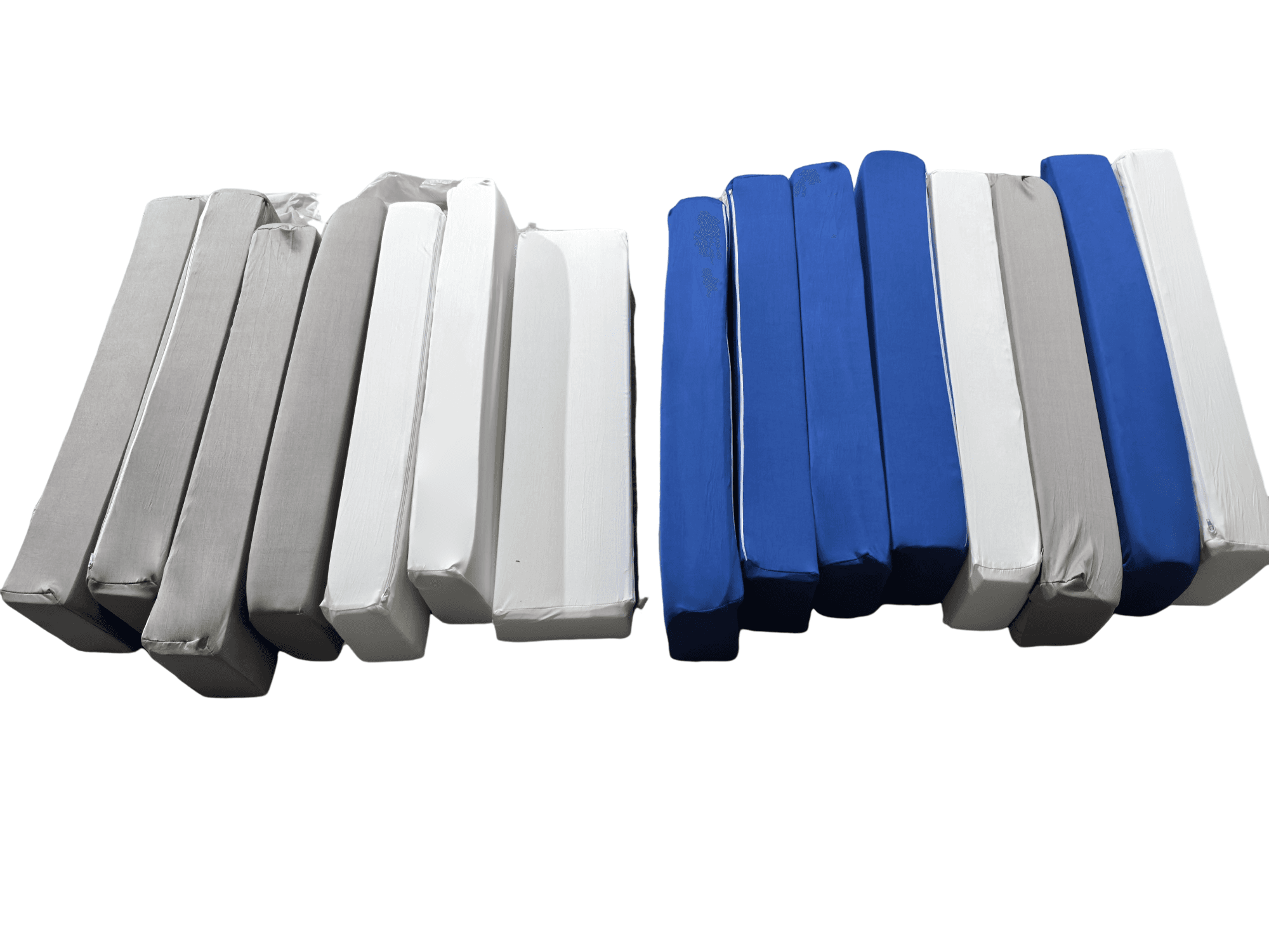 Blocos de espuma tipo Jenga 15 peças branco azul cinzento