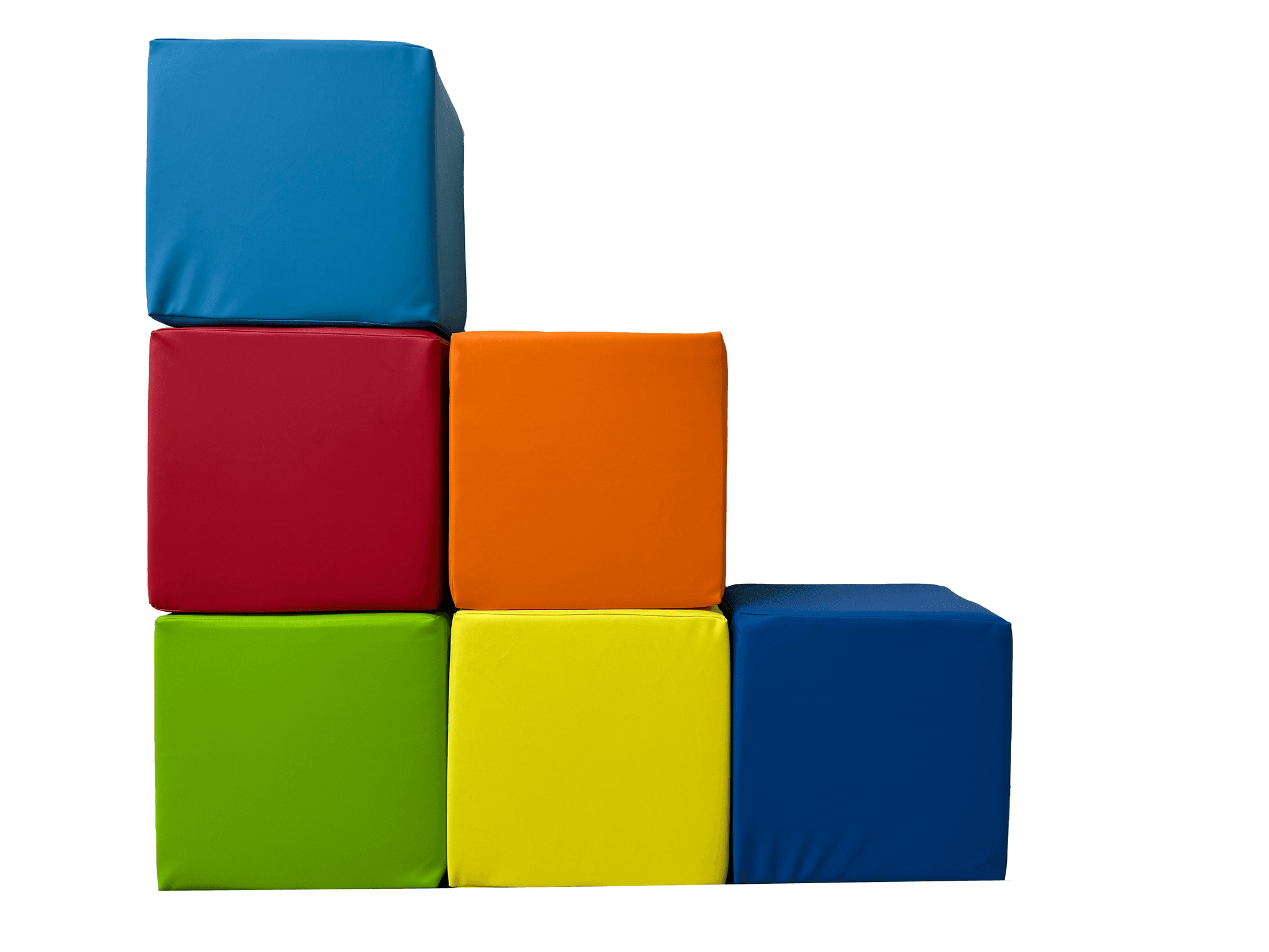 Blocos de construção em espuma 6 peças multicolor