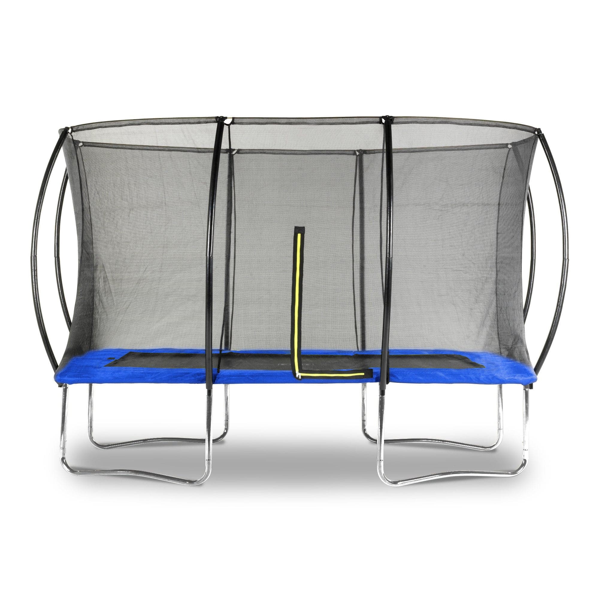 Trampolim retangular com rede 180x270 cm azul