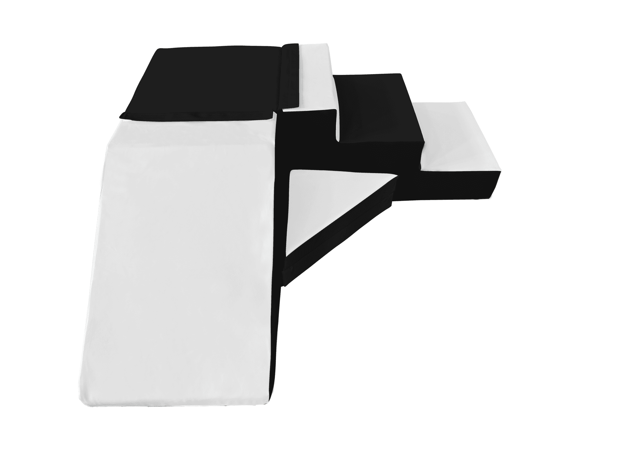 Escorrega espuma 40 cm preto branco