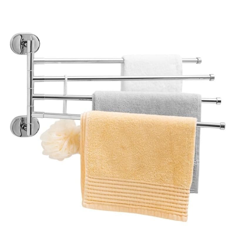 Suporte de toalhas parede 47x24 cm cromado