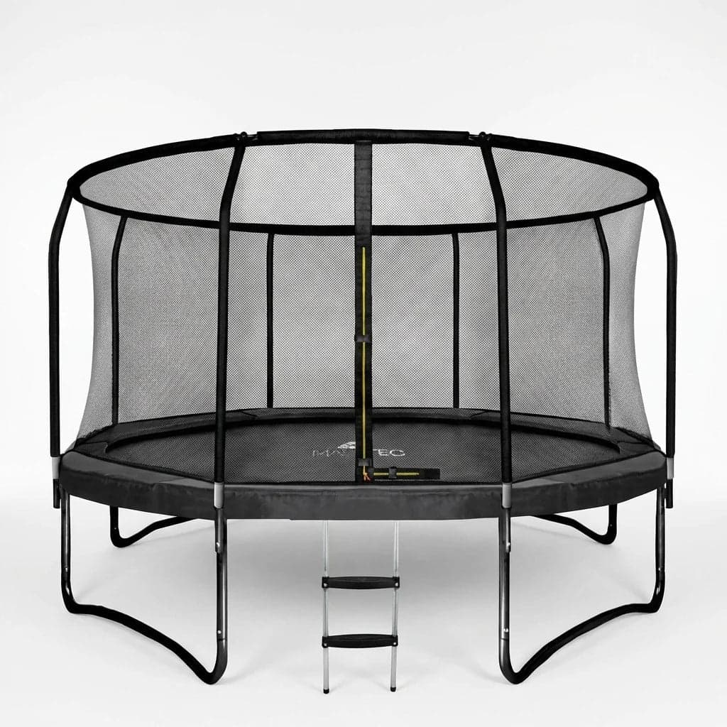 Trampolim com rede e escada 366 cm preto até 150 kg
