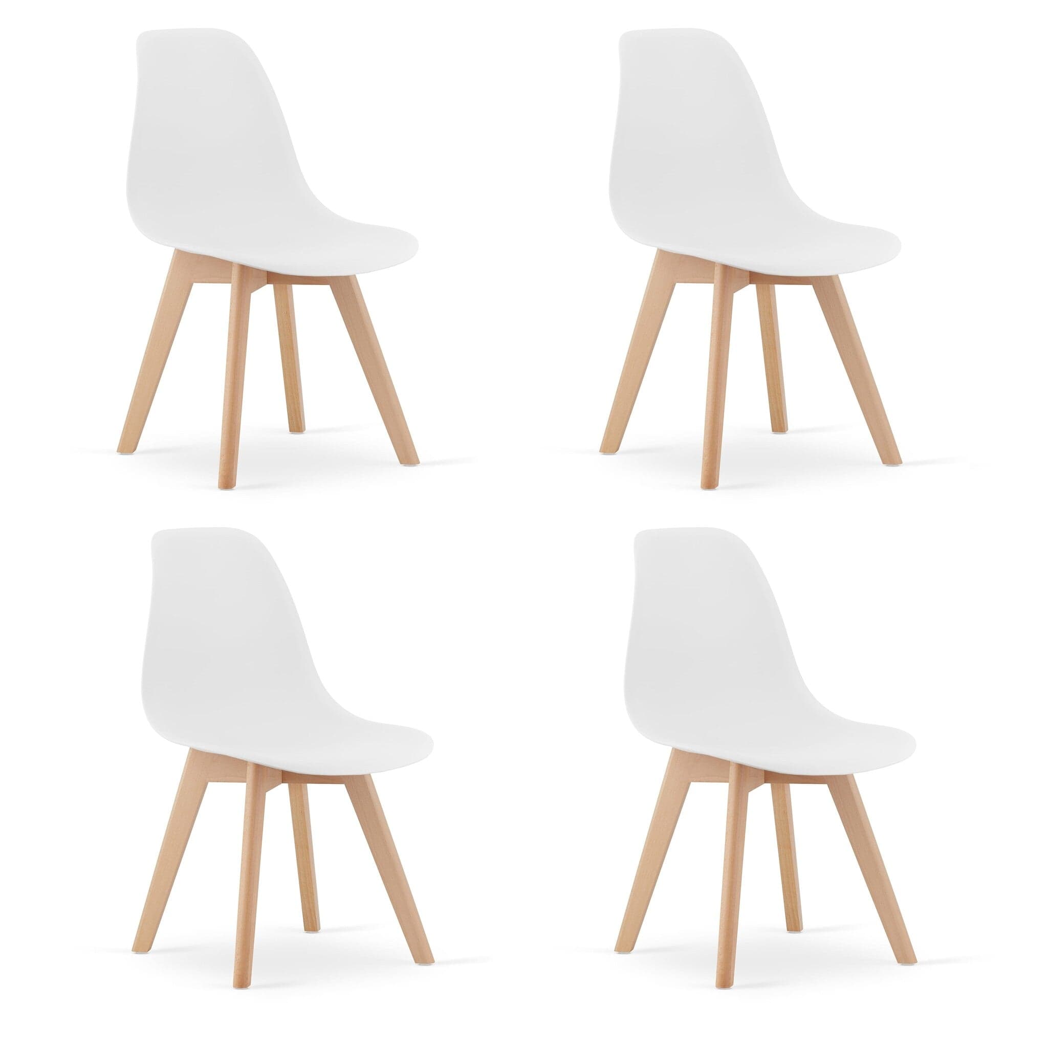 Cadeiras sala jantar KITO conjunto 4 branco