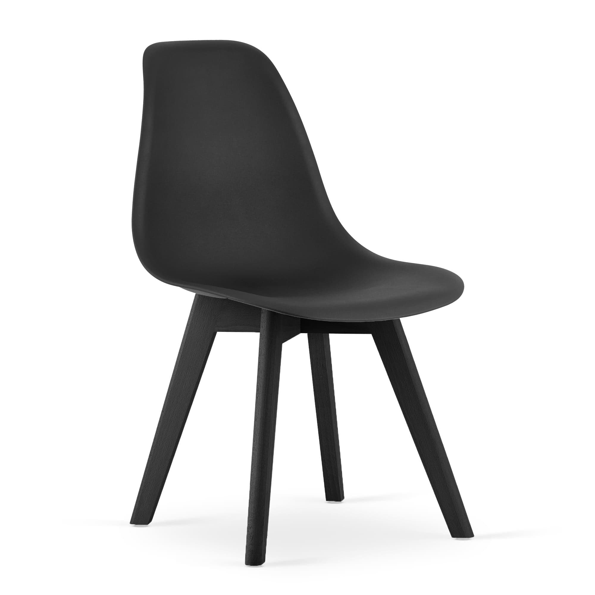 Cadeiras sala jantar KITO conjunto 4 preto estrutura preta