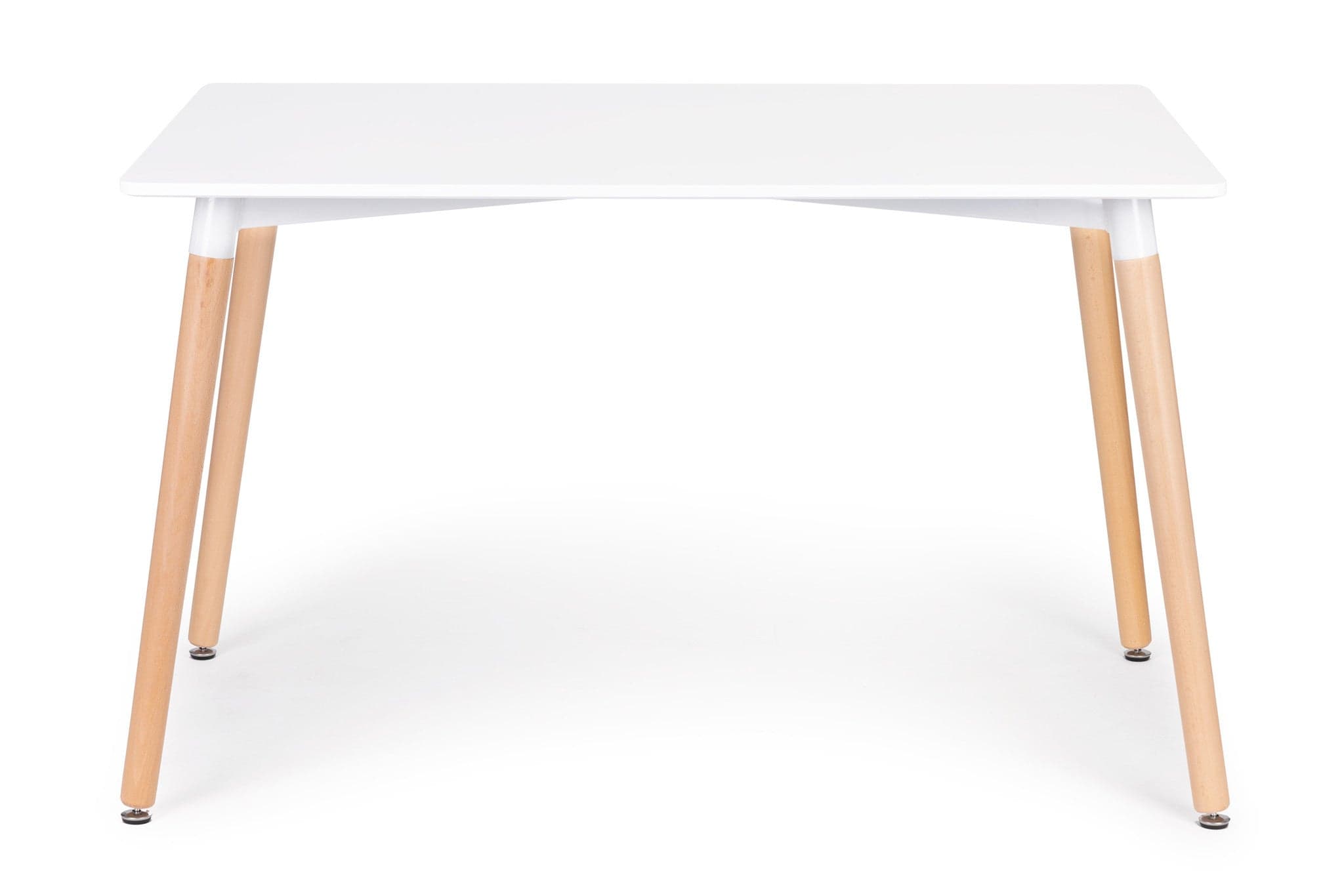 Mesa jantar 120x80 cm estilo escandinavo branco