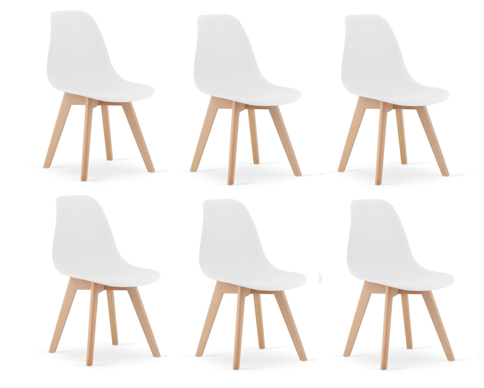 Cadeiras sala jantar KITO conjunto 6 branco
