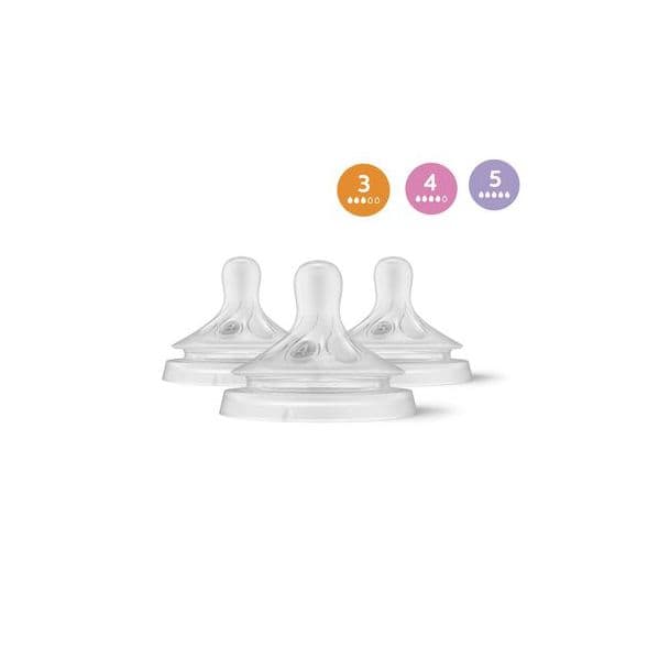 Philips 3 Tetinas de Silicone Natural Response Mix Match 3M+