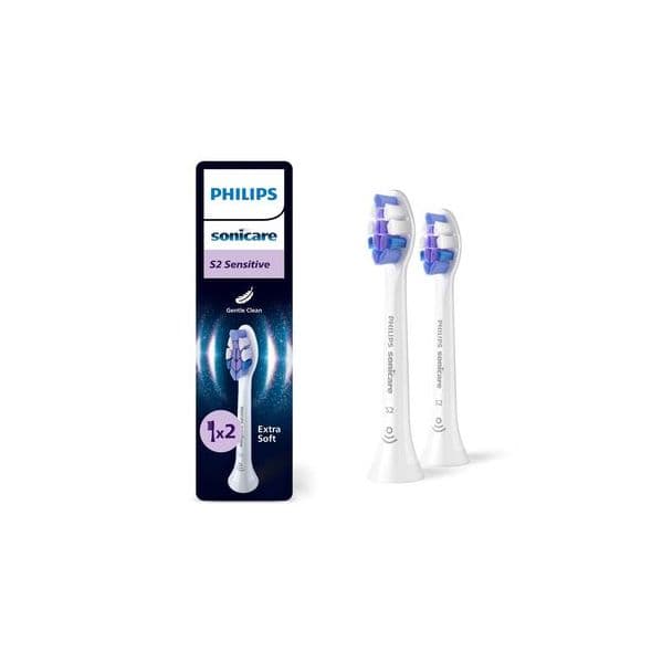 Philips Cabeças de Reposição Sonicare S2 Sensitive HX6052/87 HX6052/10 2 Unidades