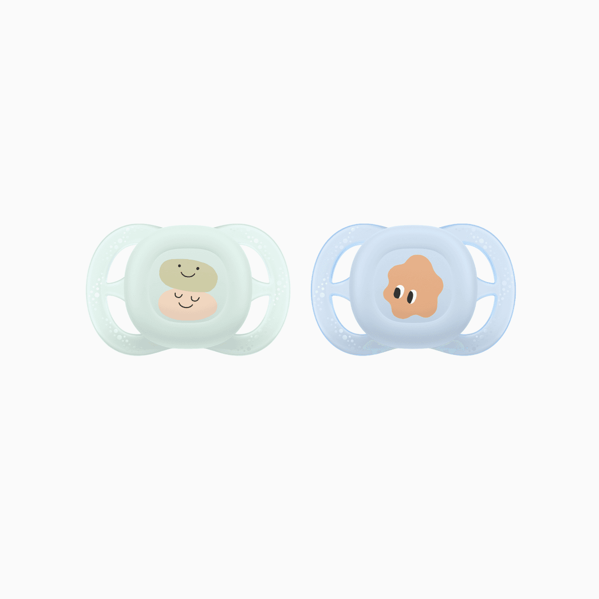 Philips Avent 2 Chupetas Silicone SCF075/14 0-2M Azul e Verde