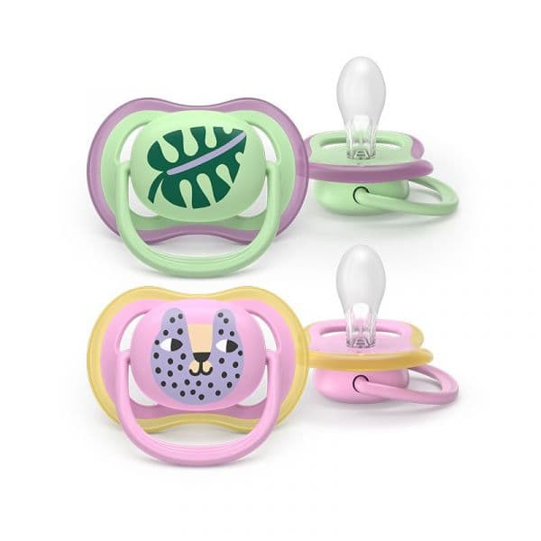 Philips Avent 2 Chupetas Eco UltAir Deco 6-18M Rosa