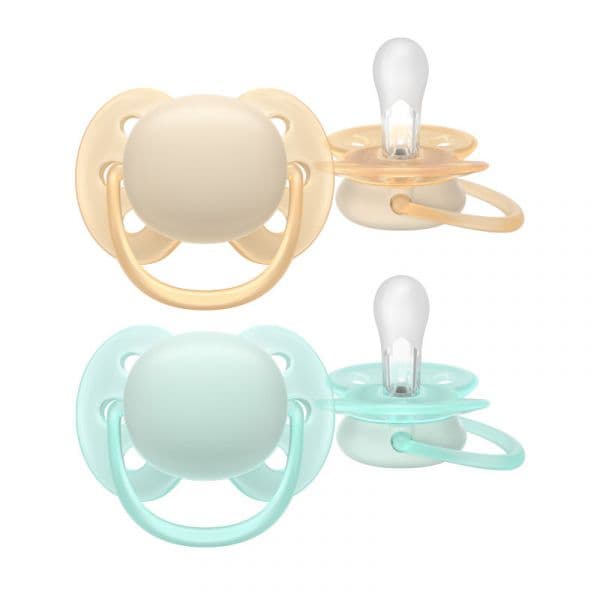 Philips Avent 2 Chupetas Silicone Ultra Macia 0-6 Meses