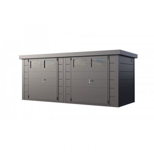 Telluria Abrigo de Jardim Metálico NH13 Antracite 522 x 208 Aço Galvanizado