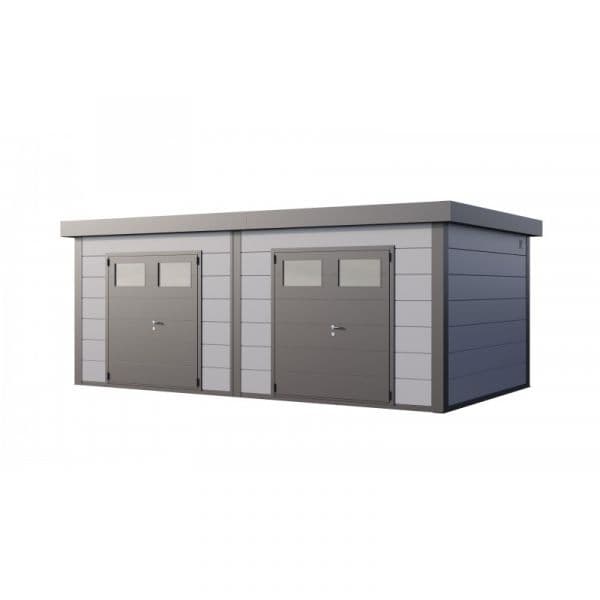 Telluria Abrigo de Jardim Metálico NH12 Cinza Claro 642 x 358 Aço Galvanizado