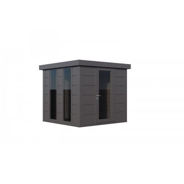 Telluria Abrigo de Jardim Metálico NH4 Iluminado Antracite 238 x 238 Aço Galvanizado