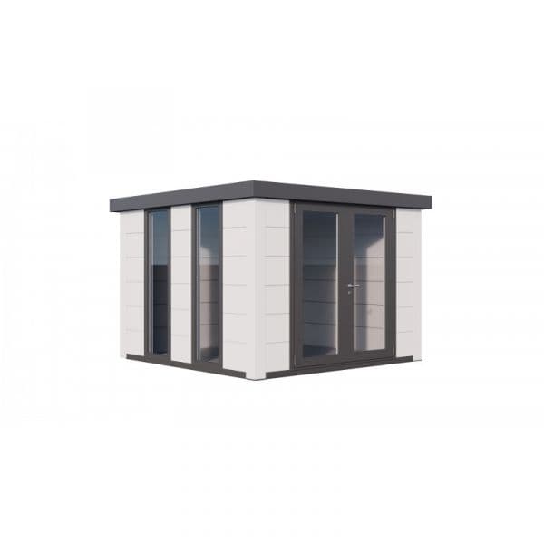 Telluria Abrigo de Jardim Metálico NH8 Iluminado Branco / Branco 298 x 298 Aço Galvanizado