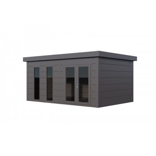 Telluria Abrigo de Jardim Metálico NH11 Iluminado Antracite 538 x 358 Aço Galvanizado