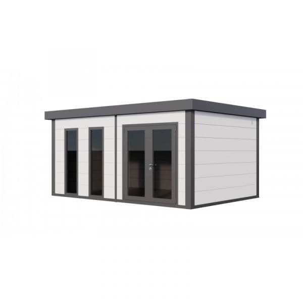 Telluria Abrigo de Jardim Metálico NH11 Iluminado Branco 538 x 358 Aço Galvanizado