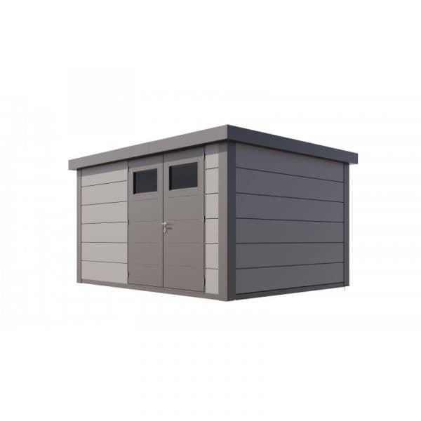 Telluria Abrigo de Jardim Metálico NH14 Cinza Claro 388 x 298 Aço Galvanizado