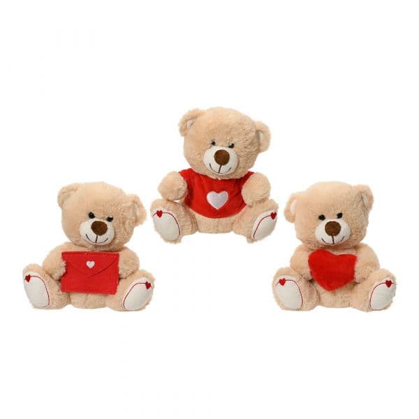 EDM São Valentim Urso de Peluche 15cm Sortido