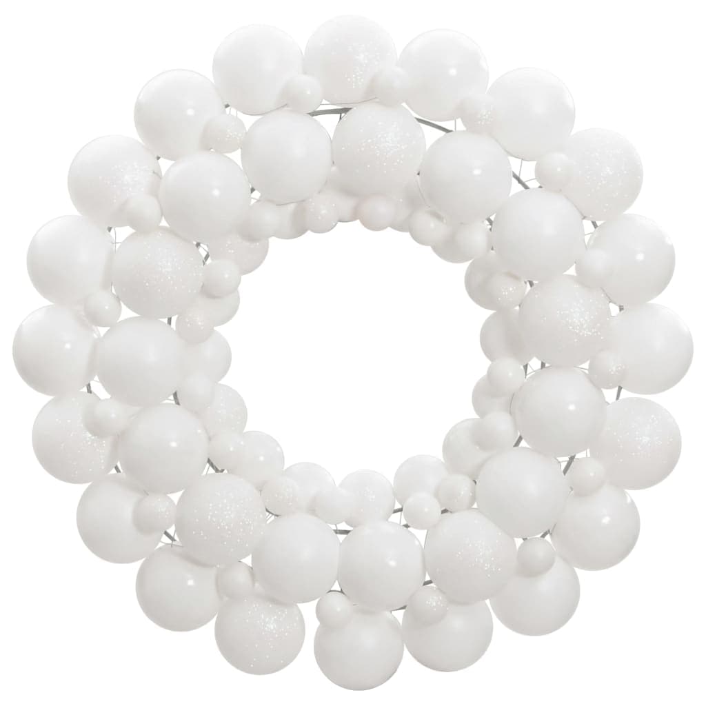 vidaXL Guirlanda de Natal 45 cm poliestireno branco