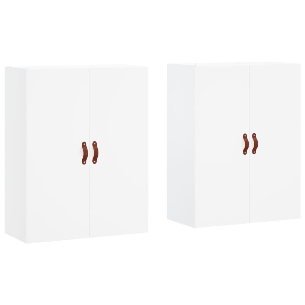 vidaXL Armários de parede 2 pcs 69,5x34x90 cm branco