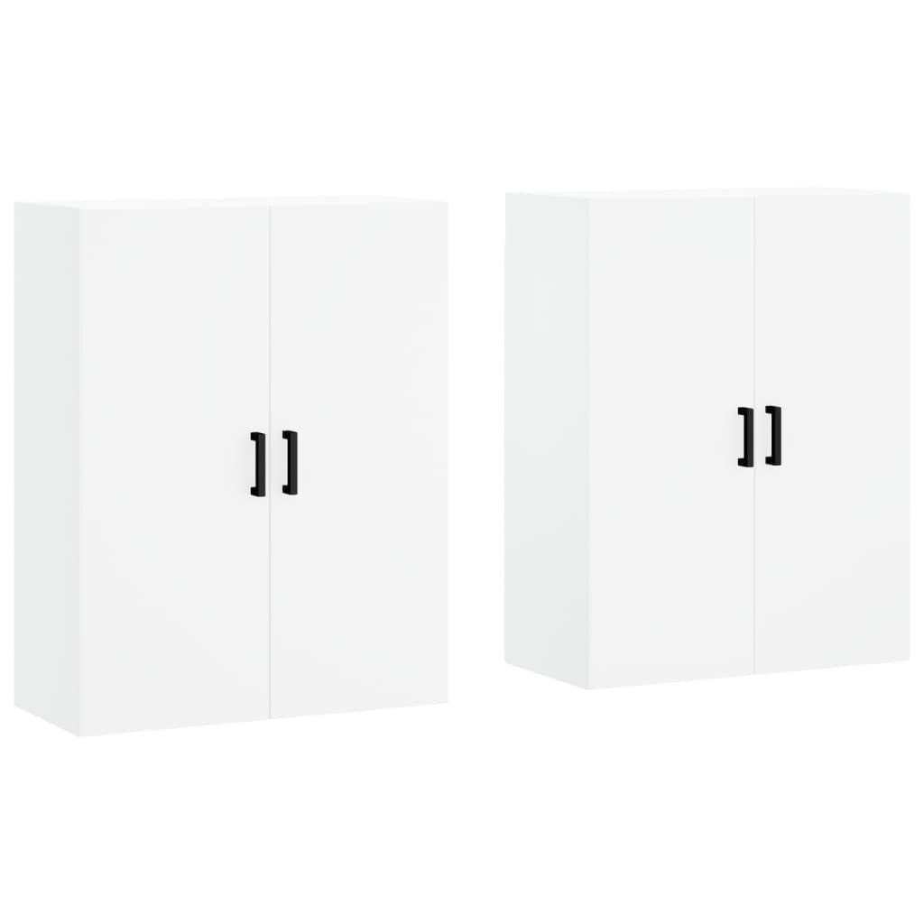 vidaXL Armários de parede 2 pcs 69,5x34x90 cm branco