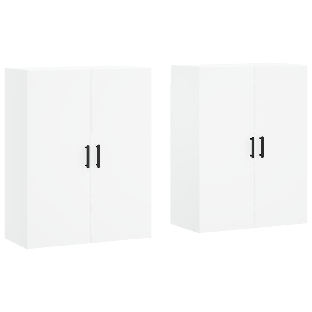 vidaXL Armários de parede 2 pcs 69,5x34x90 cm branco