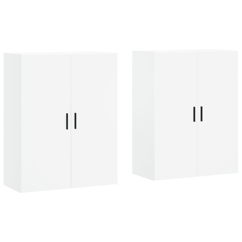 vidaXL Armários de parede 2 pcs 69,5x34x90 cm branco