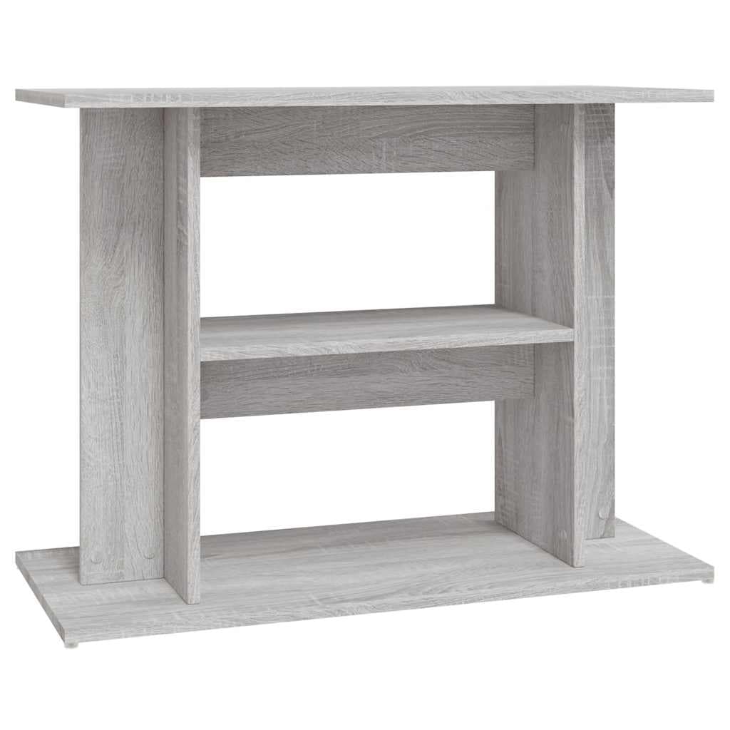 vidaXL Suporte para aquário cinza Sonoma 80x35x60 cm madeira projetada