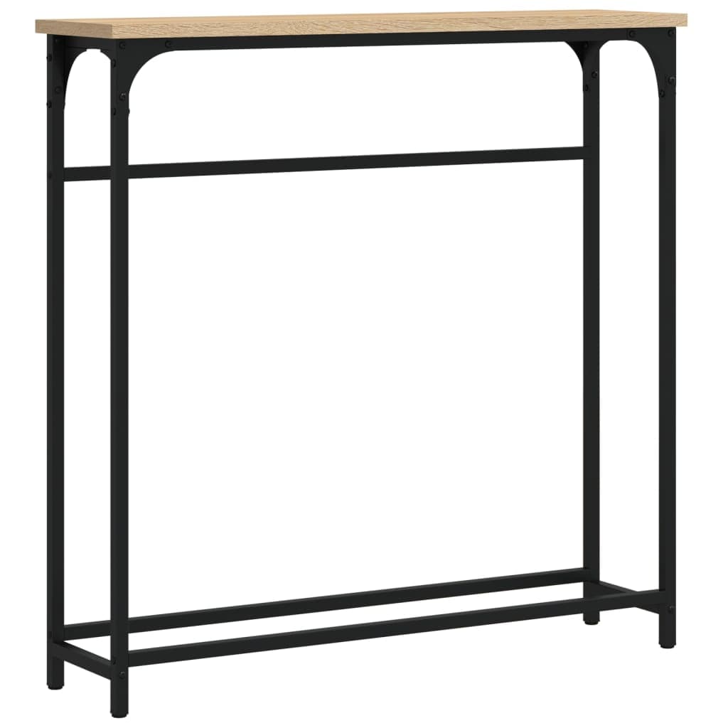 vidaXL Mesa de console Carvalho Sonoma 75x19,5x75 cm Madeira projetada