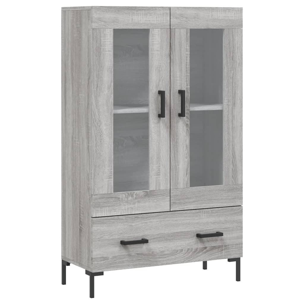 vidaXL Armário alto derivados de madeira 69,5x31x115cm cinza sonoma
