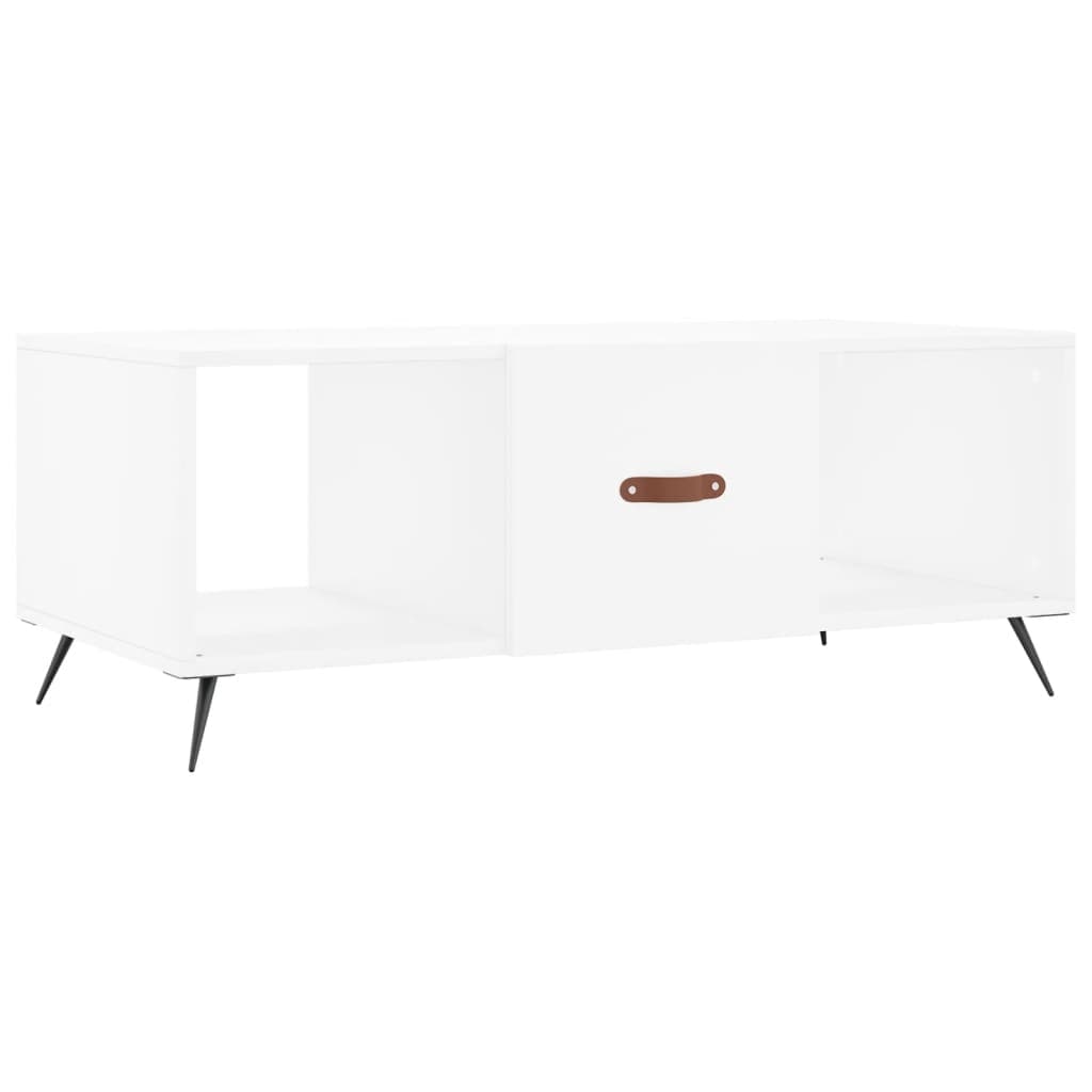 vidaXL Mesa de centro 102x50x40 cm madeira processada branco