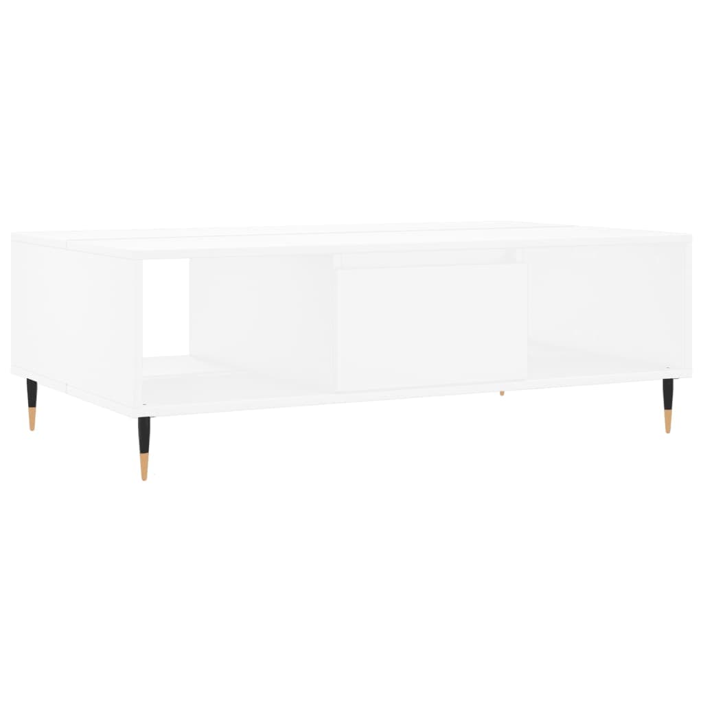vidaXL Mesa de centro 104x60x35 cm derivados de madeira branco