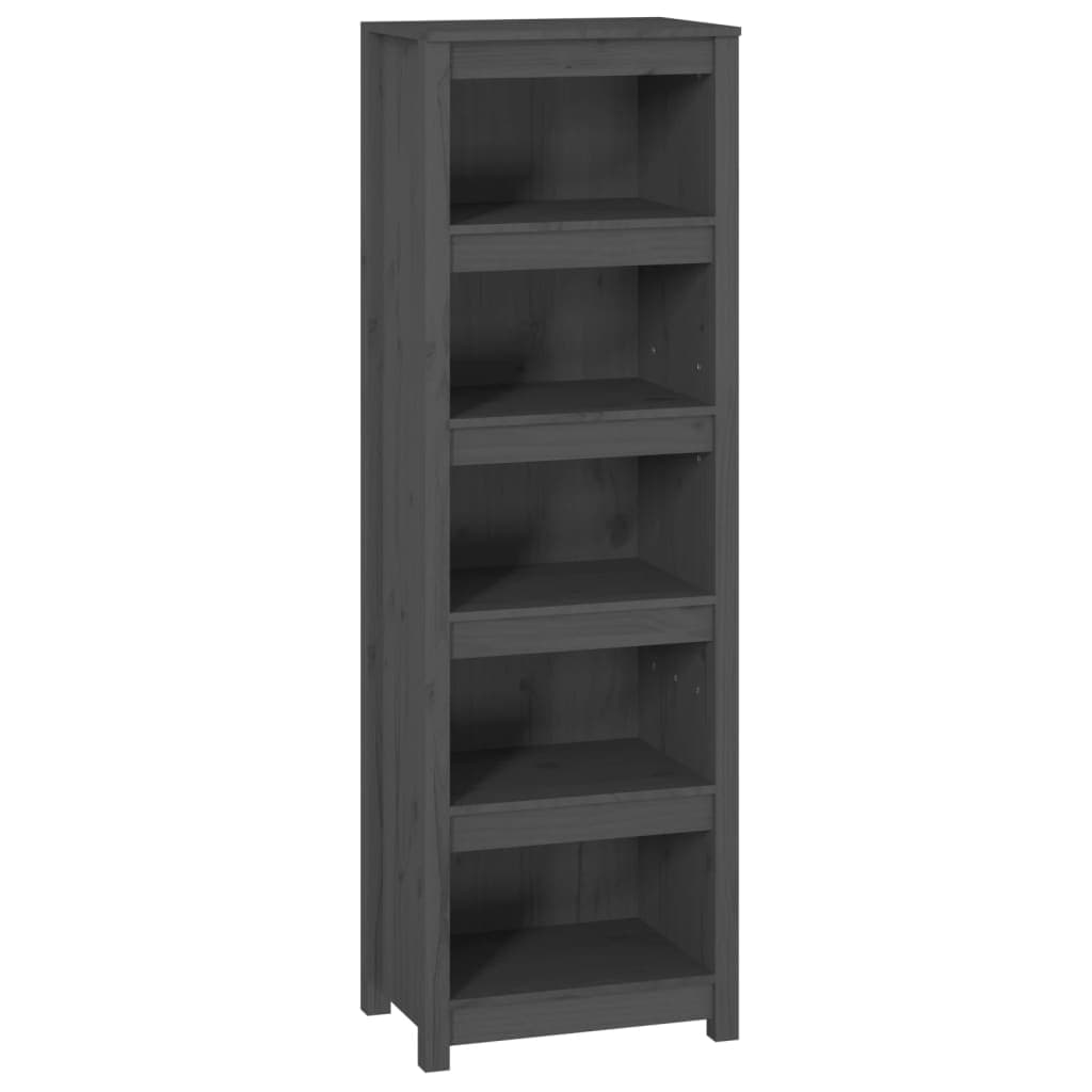 vidaXL Estante 50x35x154 cm madeira de pinho maciça cinza