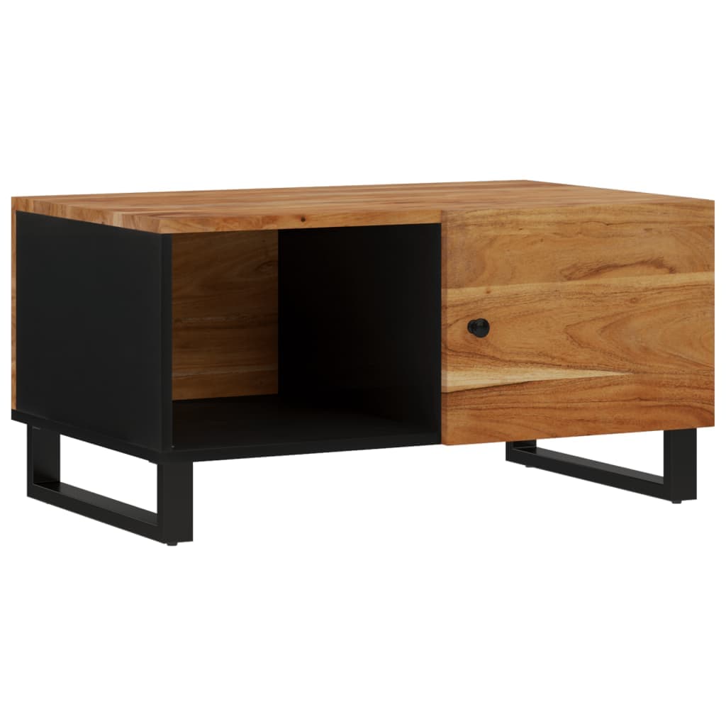 vidaXL Mesa de centro 80x50x40 madeira de acácia maciça/deriv. madeira