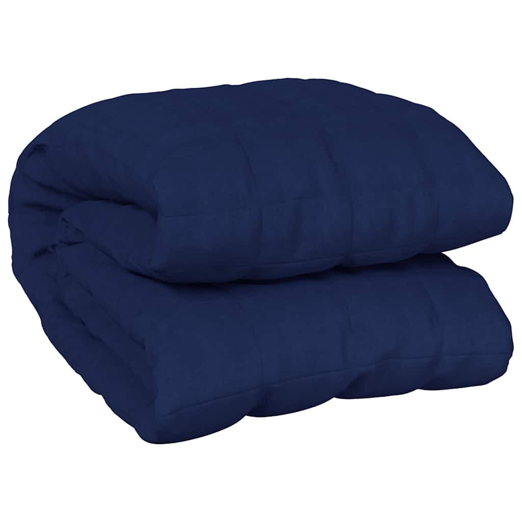 vidaXL Manta pesada 13 kg 200x225 cm tecido azul
