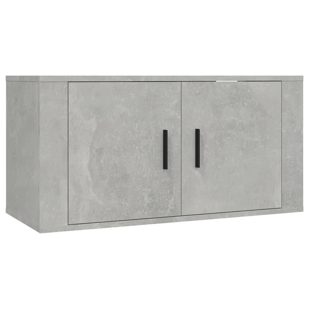 vidaXL Móvel de TV de parede 80x34,5x40 cm cinzento cimento