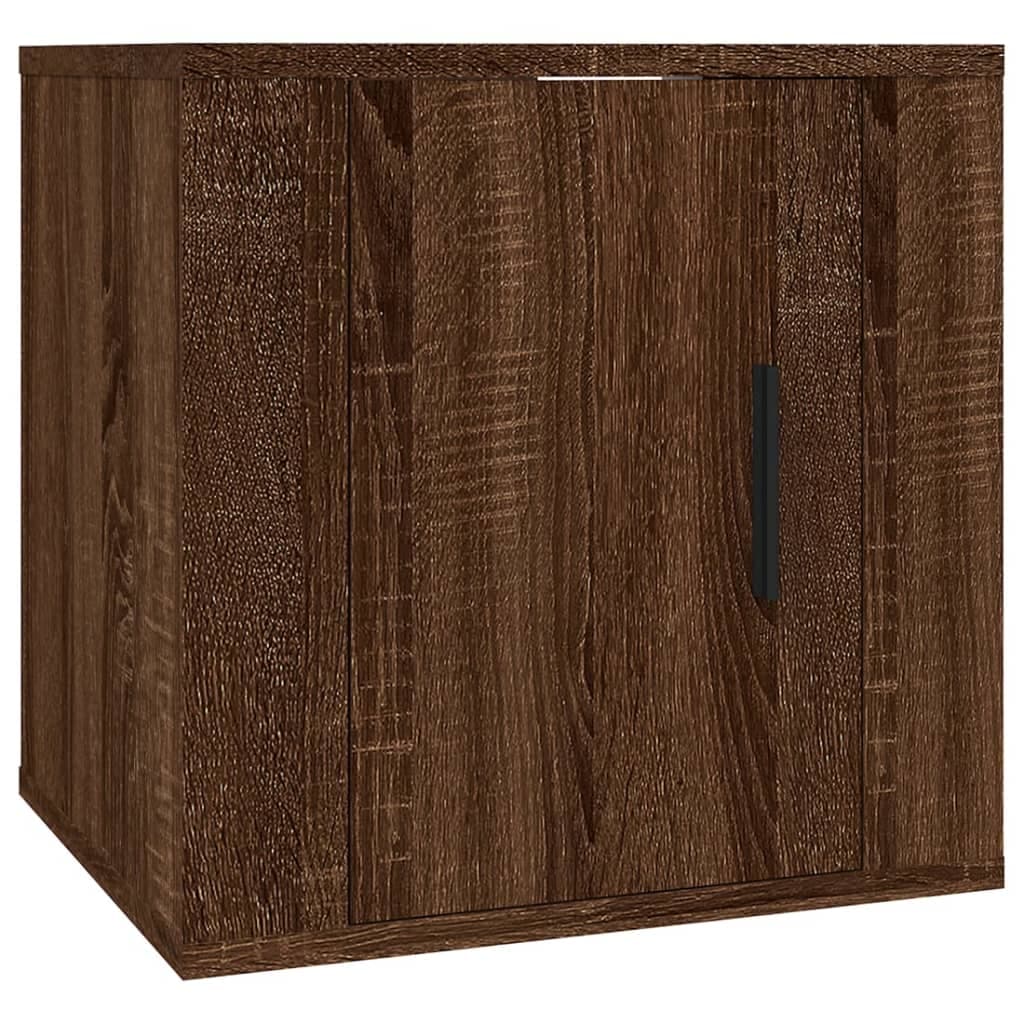 vidaXL Móvel de TV de parede 40x34,5x40 cm carvalho castanho