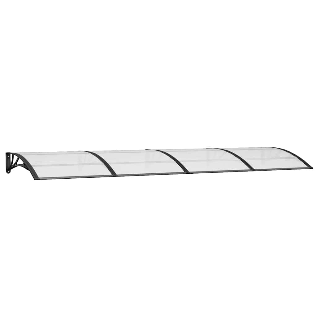 vidaXL Toldo para porta 350x100 cm policarbonato preto