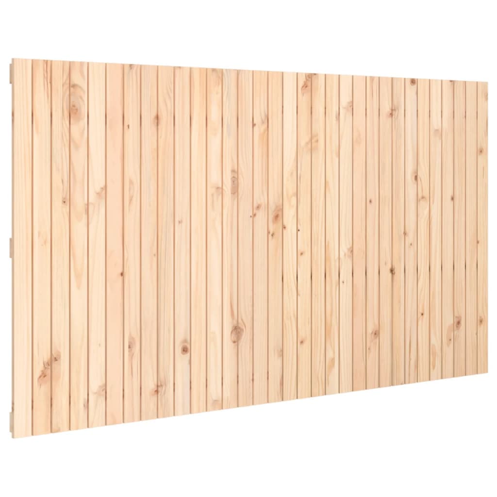 vidaXL Cabeceira de parede 204x3x110 cm madeira de pinho maciça